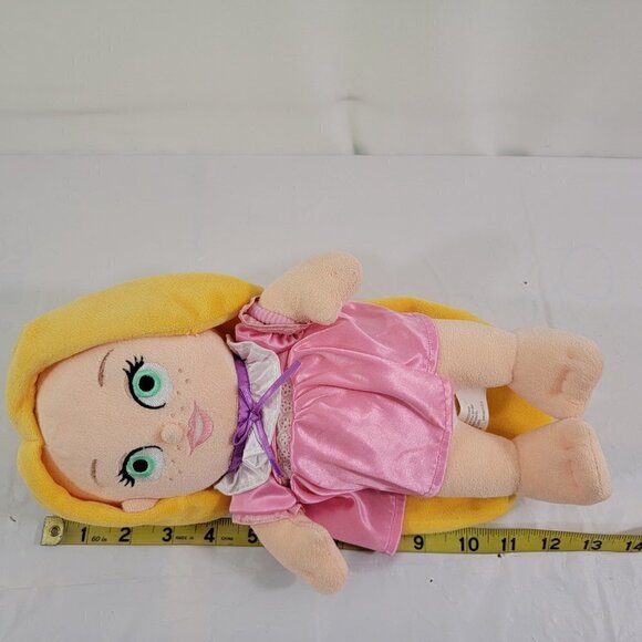 Disney Park Babies Tangled RAPUNZEL Soft Plush Princess Green Eyes 12” Doll - Picture 6 of 16